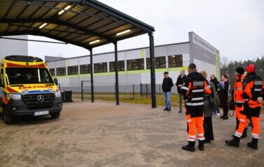 Odbi&oacute;r inwestycji &ndash; zakończenie budowy wiaty dla karetki ZRM w Ryczywole- 18.12.2025 r. 2