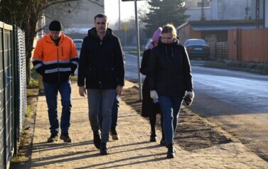 Odbi&oacute;r techniczny wyremontowanego chodnika w Ludomach- 19.12.2025 r. 3