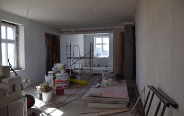 Postęp prac przy modernizacji Świetlicy Wiejskiej w Tłukawach- 13.03.2026 r 4