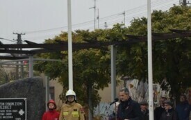 W&oacute;jt Gminy Ryczyw&oacute;ł podczas przem&oacute;wienia na Placu 1 Maja