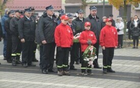 delegacja Młodzieżowej Drużyny Pożarniczej 
