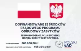 Odbi&oacute;r prac związanych z&nbsp;termomodernizacją budynku Urzędu Gminy w&nbsp;Ryczywole. 1