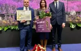Państwo Walińscy z Ryczywołu z W&oacute;jtem Gminy Ryczyw&oacute;ł, Romanem Trzęsimiechem