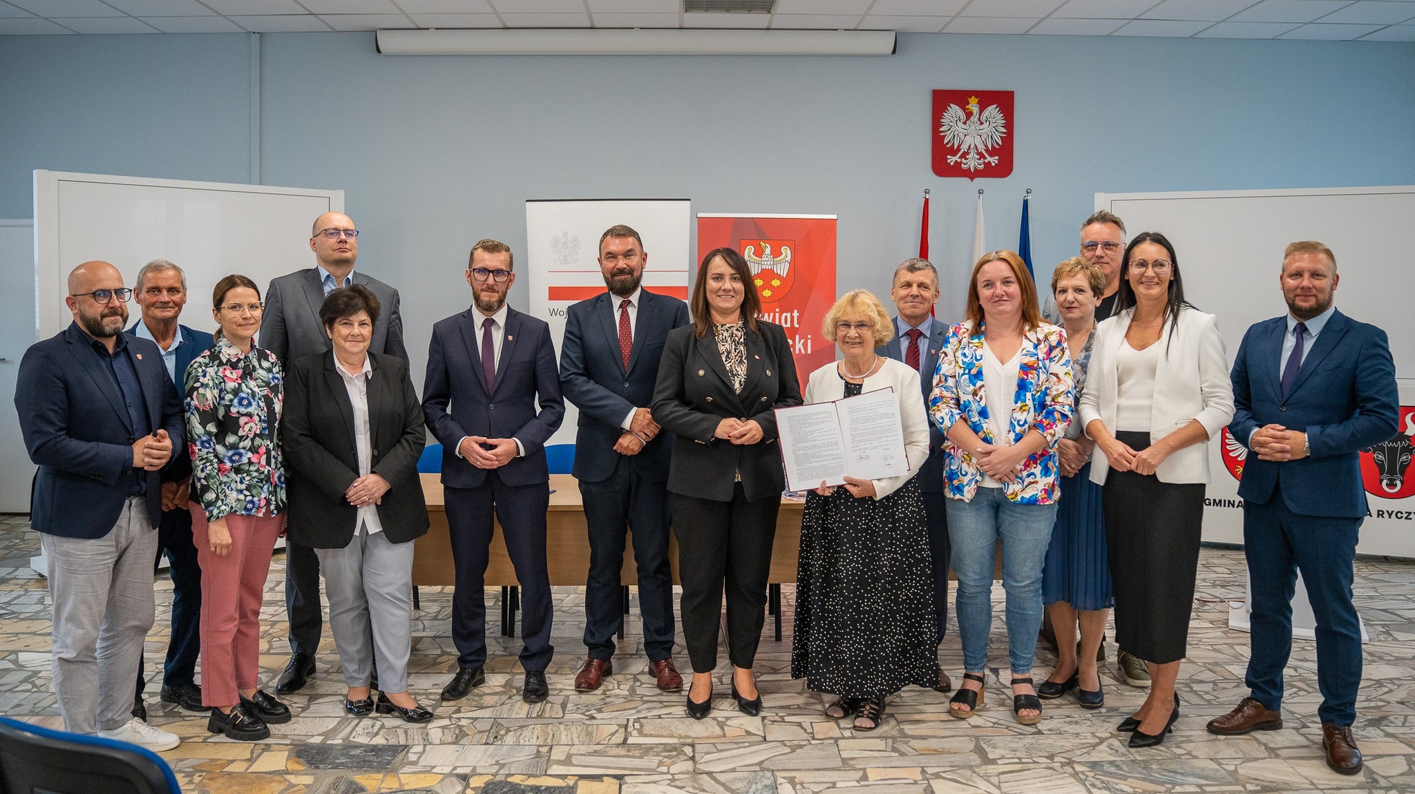 Zebrani Burmistrzowie Rogoźna i Obornik, Zastępca Gminy Ryczywół Bogumiła Szychta, Zastępca Burmistrza Rogoźna Maciej Gracz, Radni Powiatu Obornickiego, Starosta Powiatu Obornickiego Zofia Kotecka, Wicewojewoda Wielkopolski Paulina Fabiś-Szulc