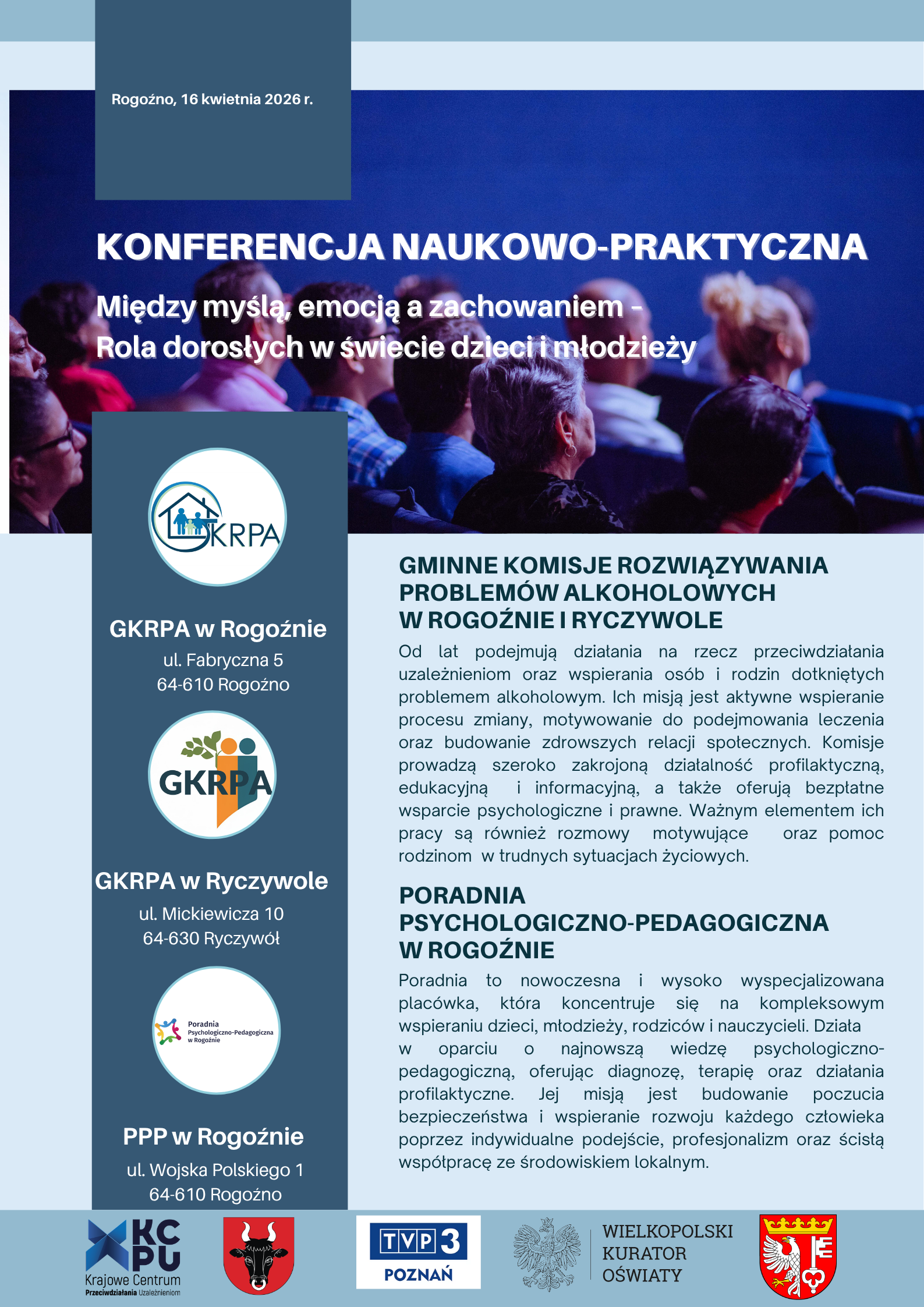 Plakat informujący o&nbsp;konferencji 