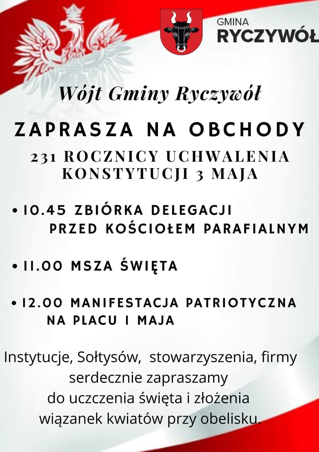 Informacje dotyczące swięta 3 Maja