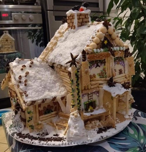 Na zdjęciu ukazany został konkursowy domek z piernika