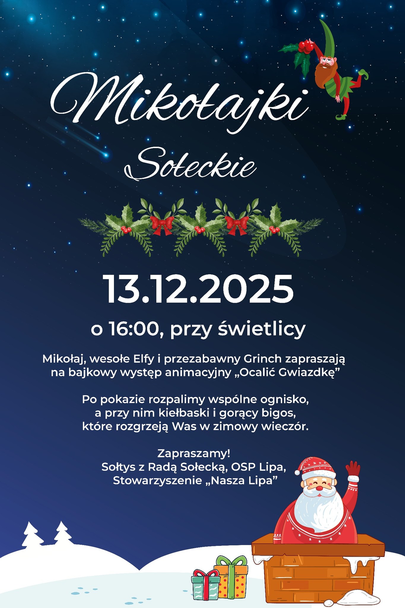 Mikołajkowe spotkanie w&nbsp;Lipie &ndash; magia świąt w&nbsp;sołeckim wydaniu