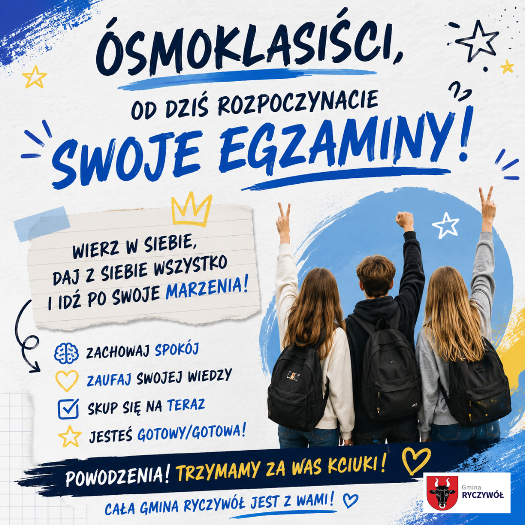 &Oacute;smoklasiści przystąpili do egzamin&oacute;w