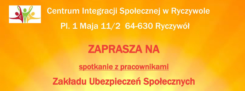 Spotkanie z&nbsp;pracownikami ZUS w&nbsp;Centrum Integracji Społecznej w&nbsp;Ryczywole