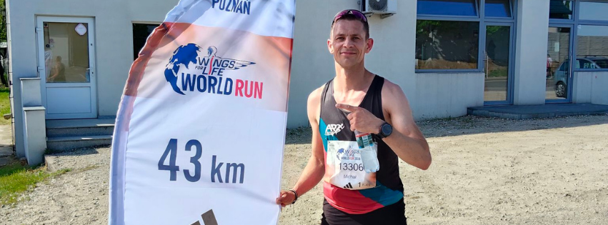 Mieszkaniec Gminy Ryczyw&oacute;ł w&nbsp;światowej czoł&oacute;wce biegu Wings for Life World Run