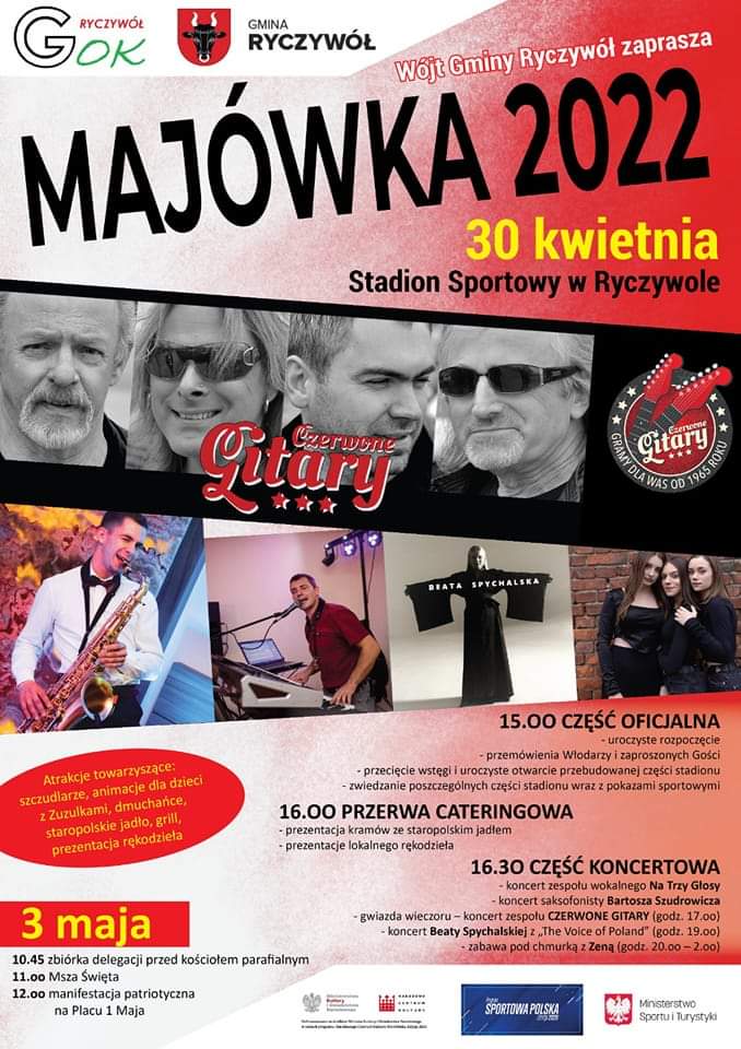 Olanakt informacyjny dotyczący majówki 2022 r.