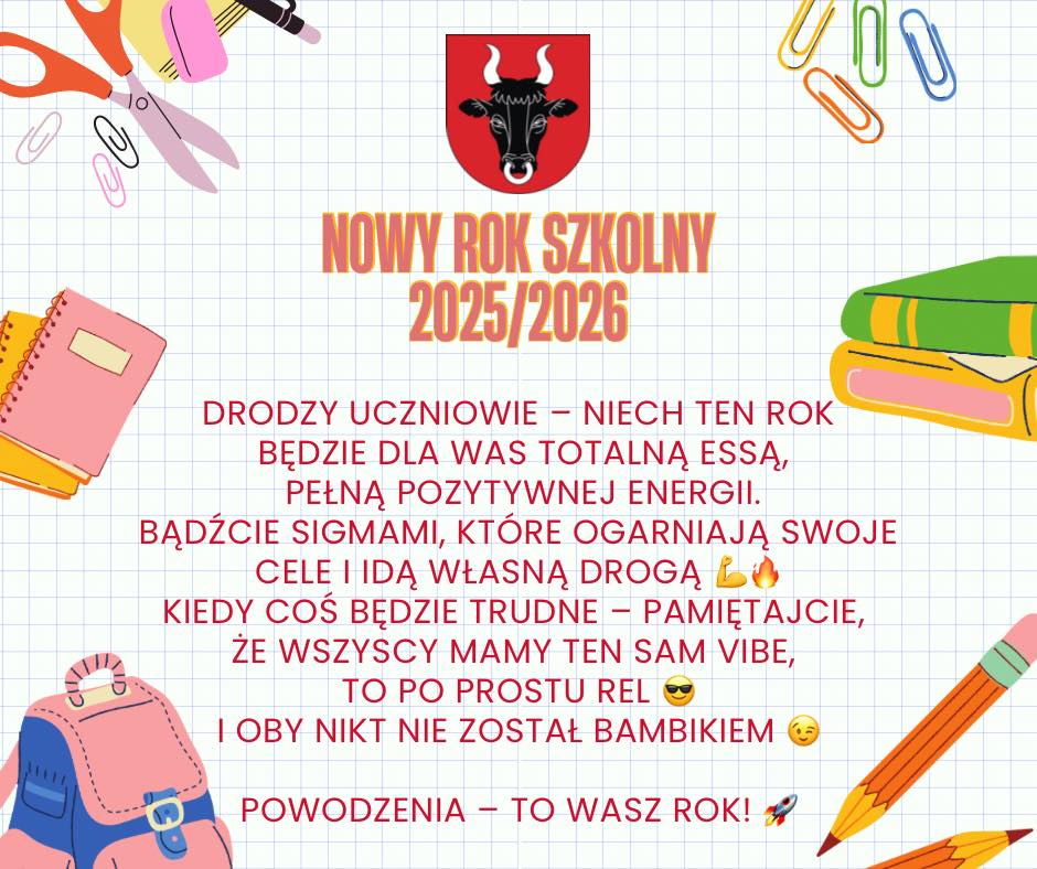 życzenia z&nbsp;okazji rozpoczęcia roku szkolnego 2025/2026