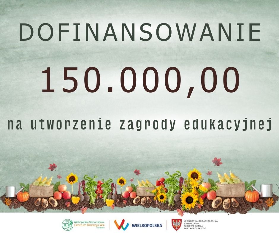 Plakat promujący dofinansowanie