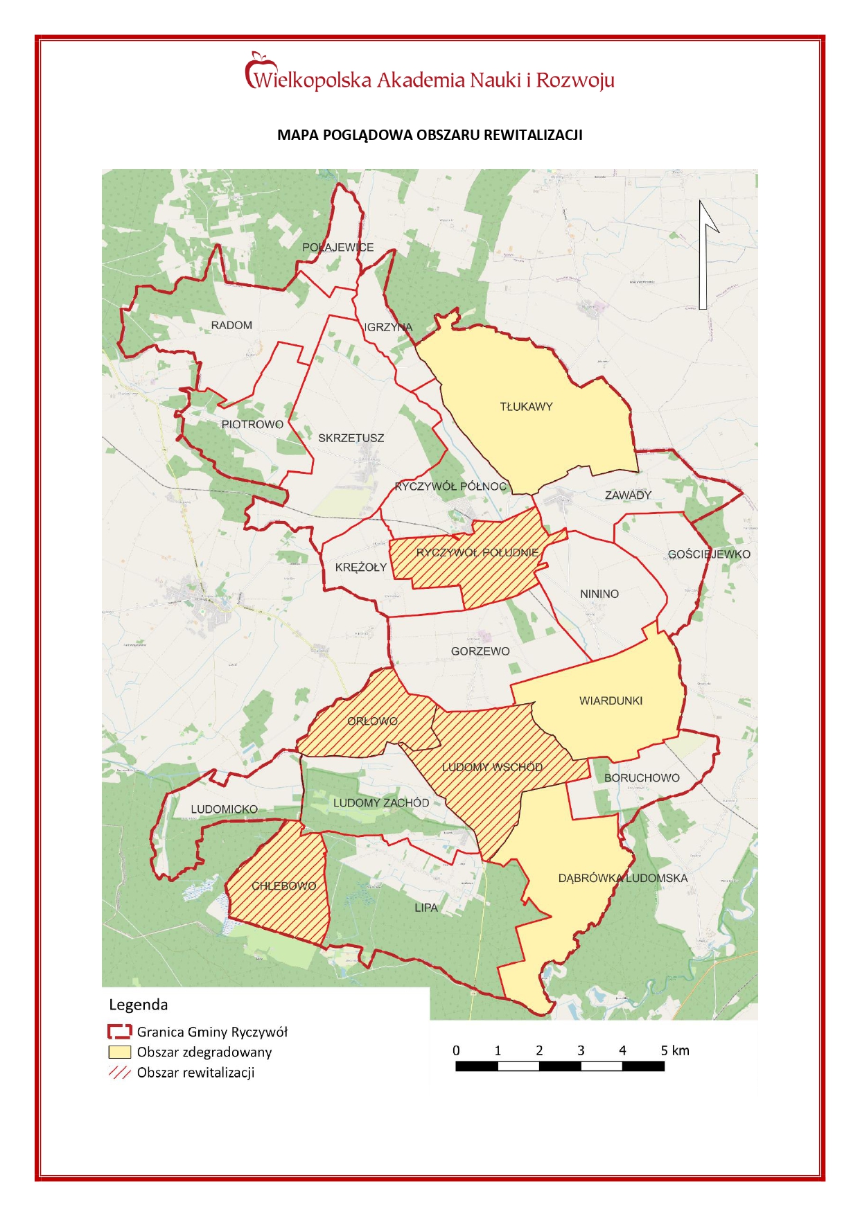 MAPA POGLĄDOWA OBSZARU REWITALIZACJI