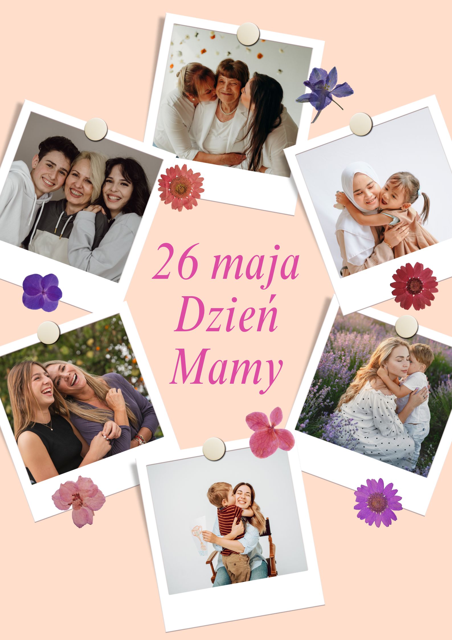 Plakat promujący Dzień Matki.