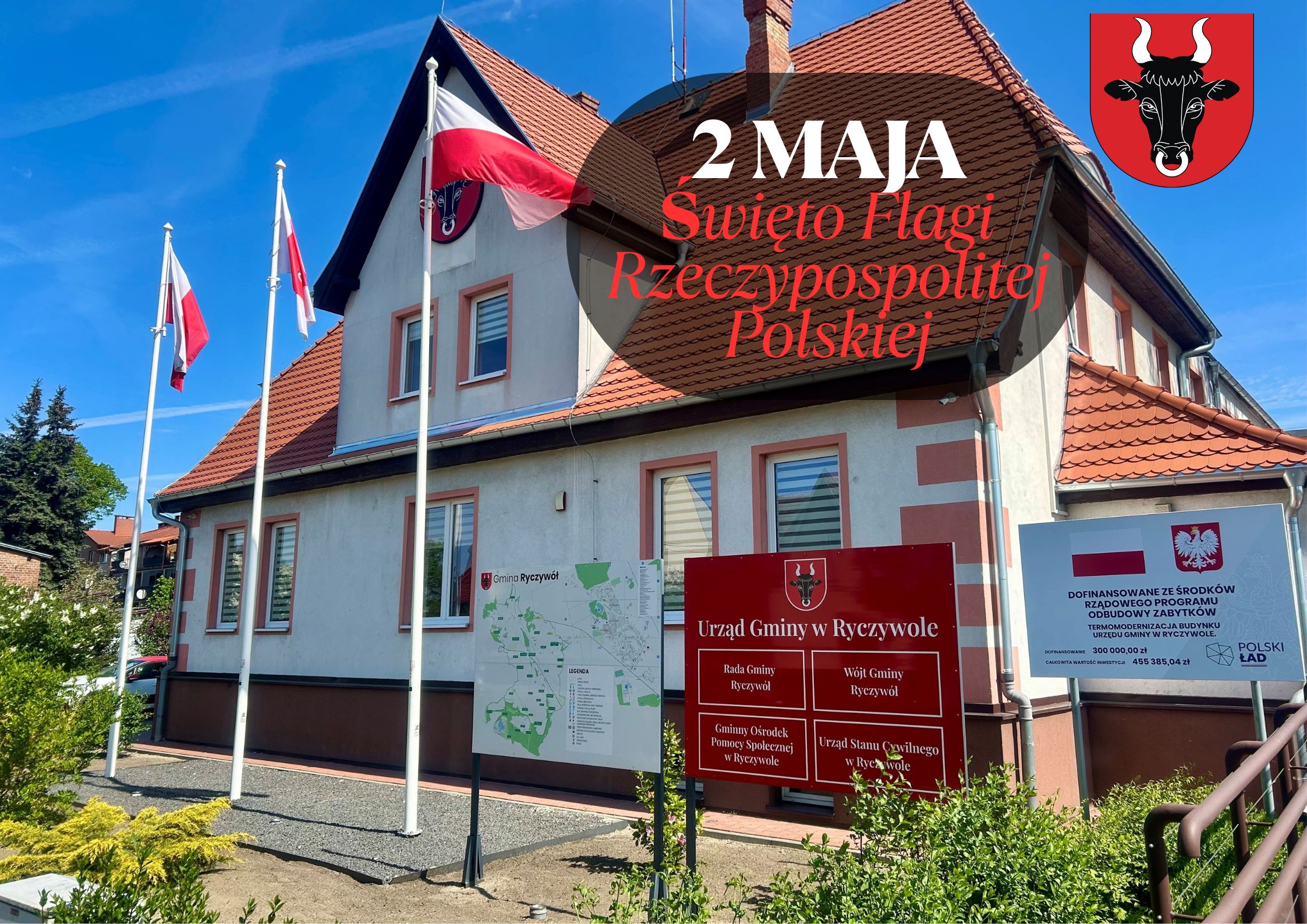 Plakat promujący Święto Flagi- 2 maja