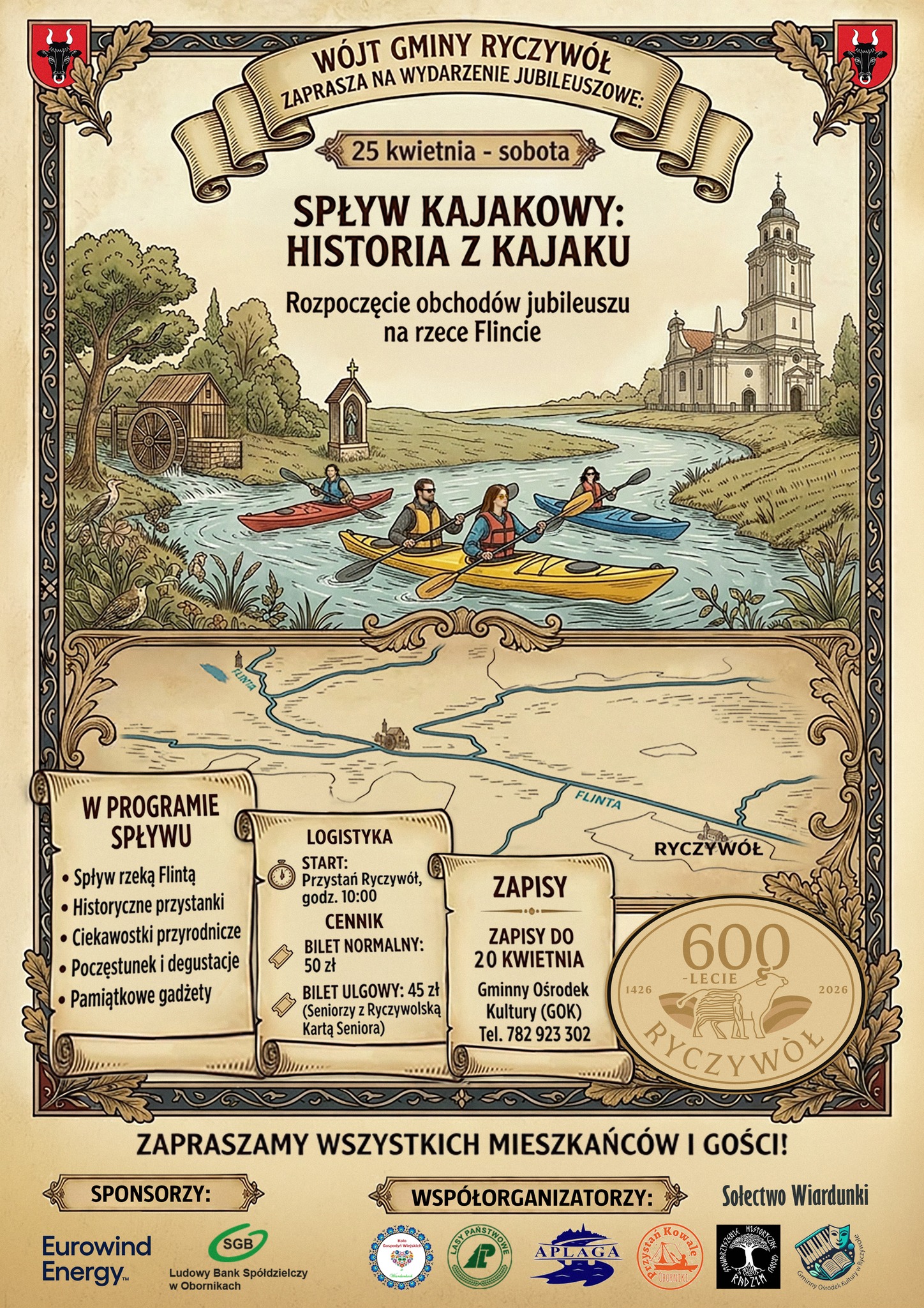 Zapraszamy na&nbsp;wyjątkowy spływ kajakowy pn. &bdquo;Historia z&nbsp;kajaku&rdquo;