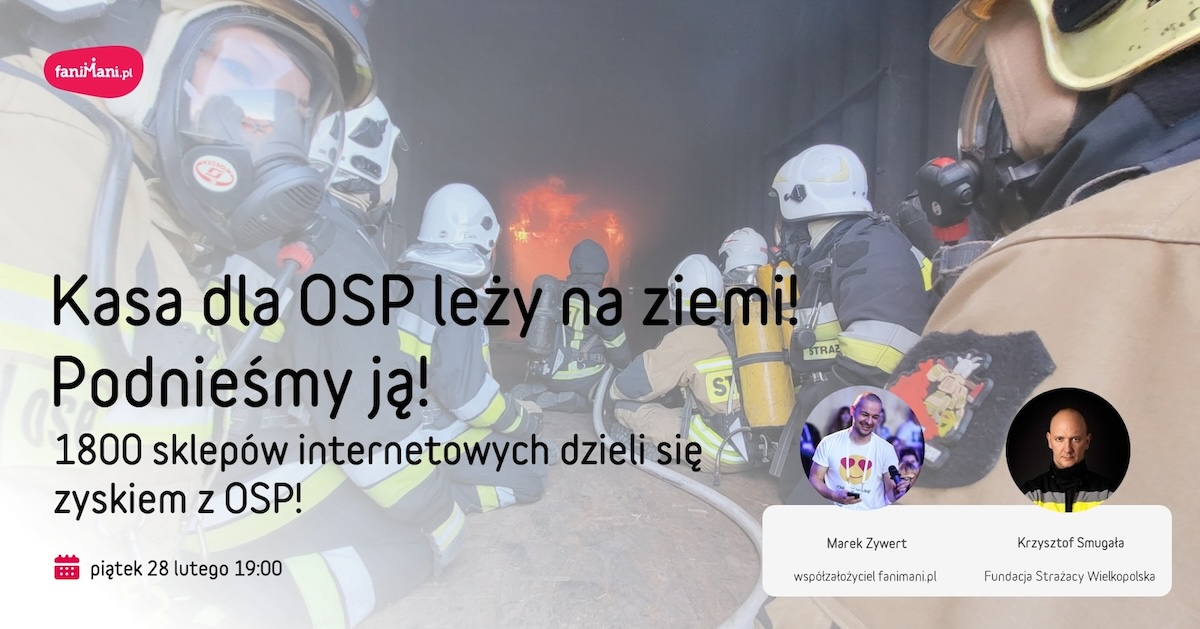 Plakat promujący Webinar dla OSP