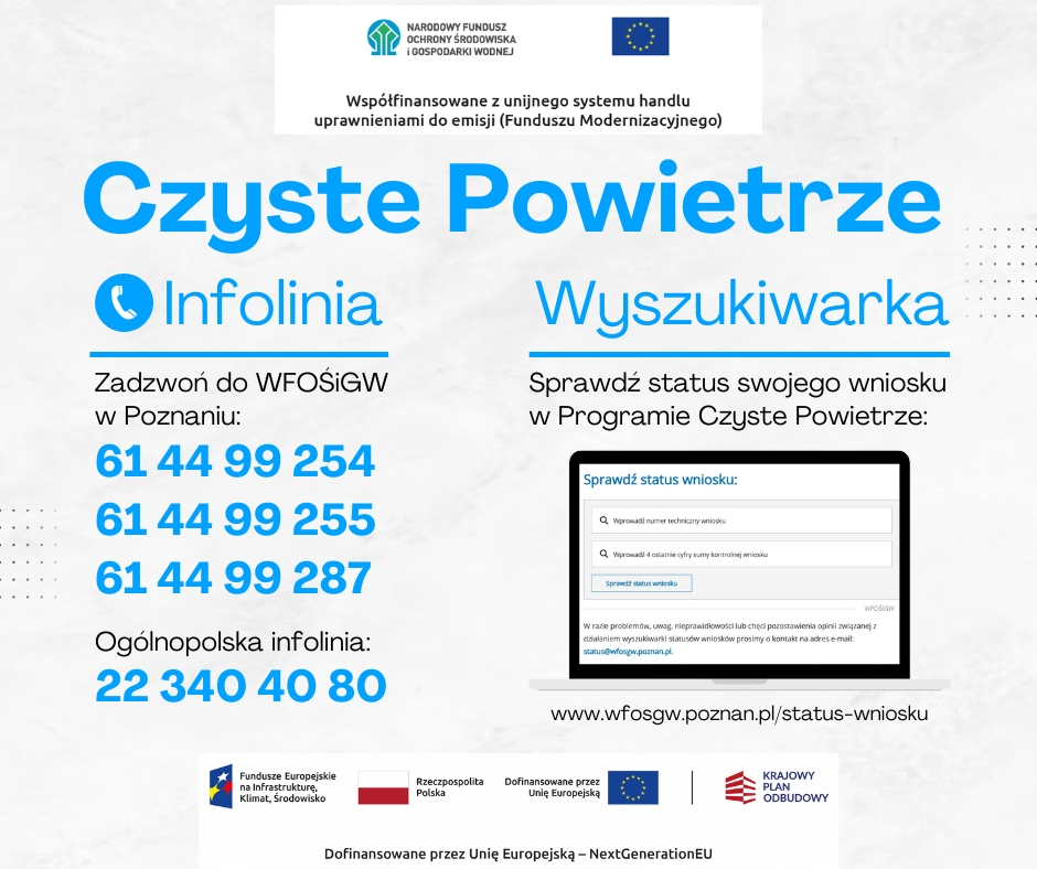 Plakat promujący nową odsłonę Programu Czyste Powietrze