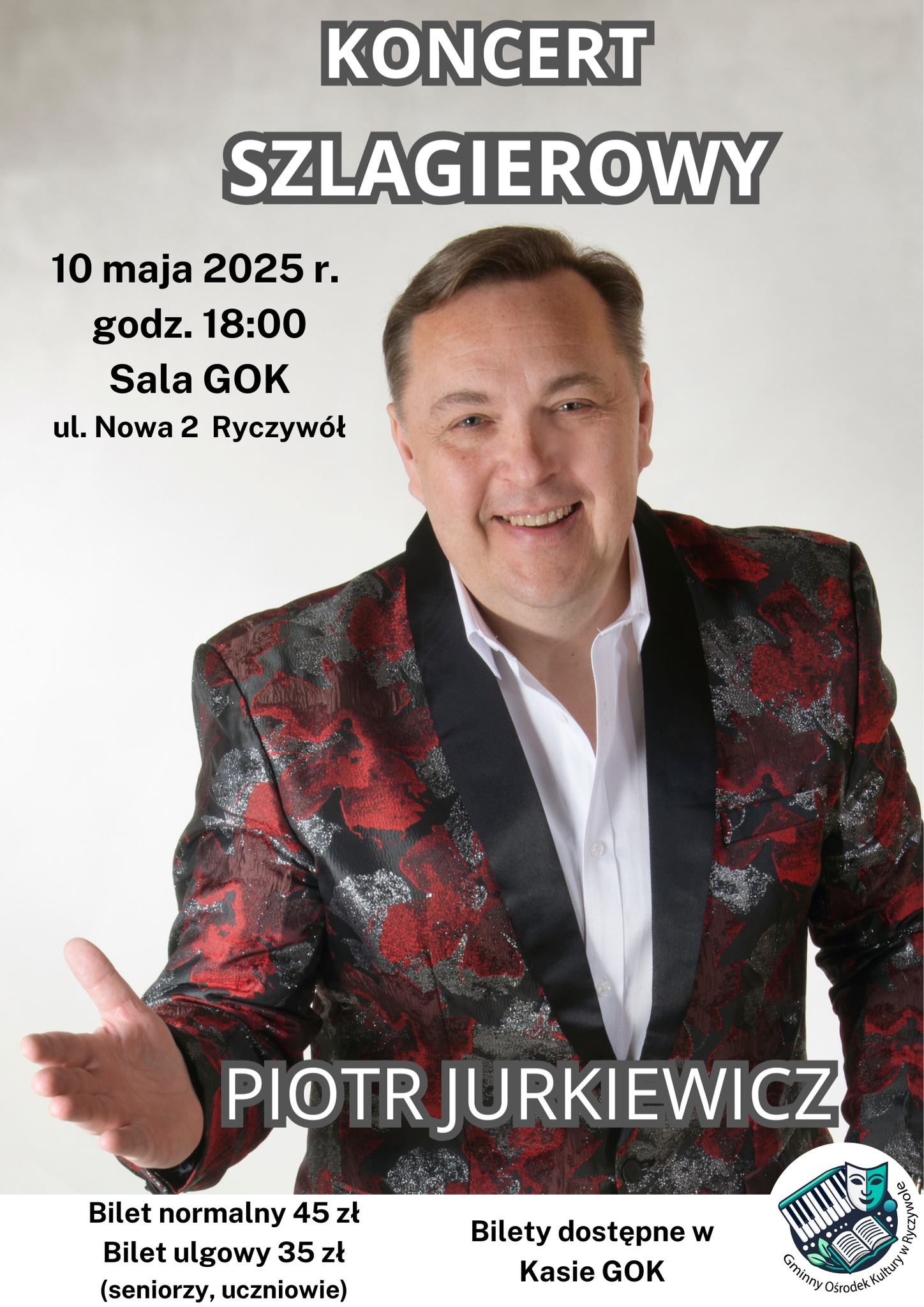Plakat promujący koncert szlagierowy