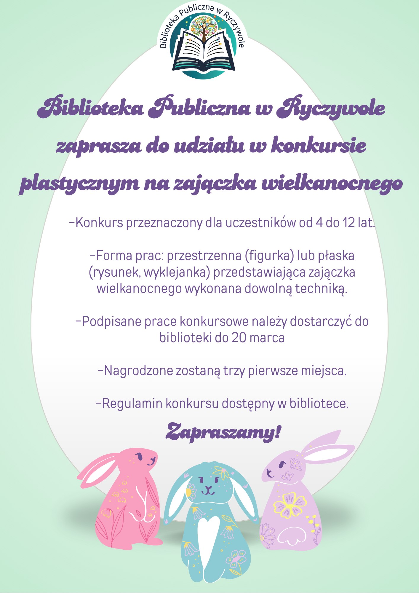 Plakat promujący konkurs