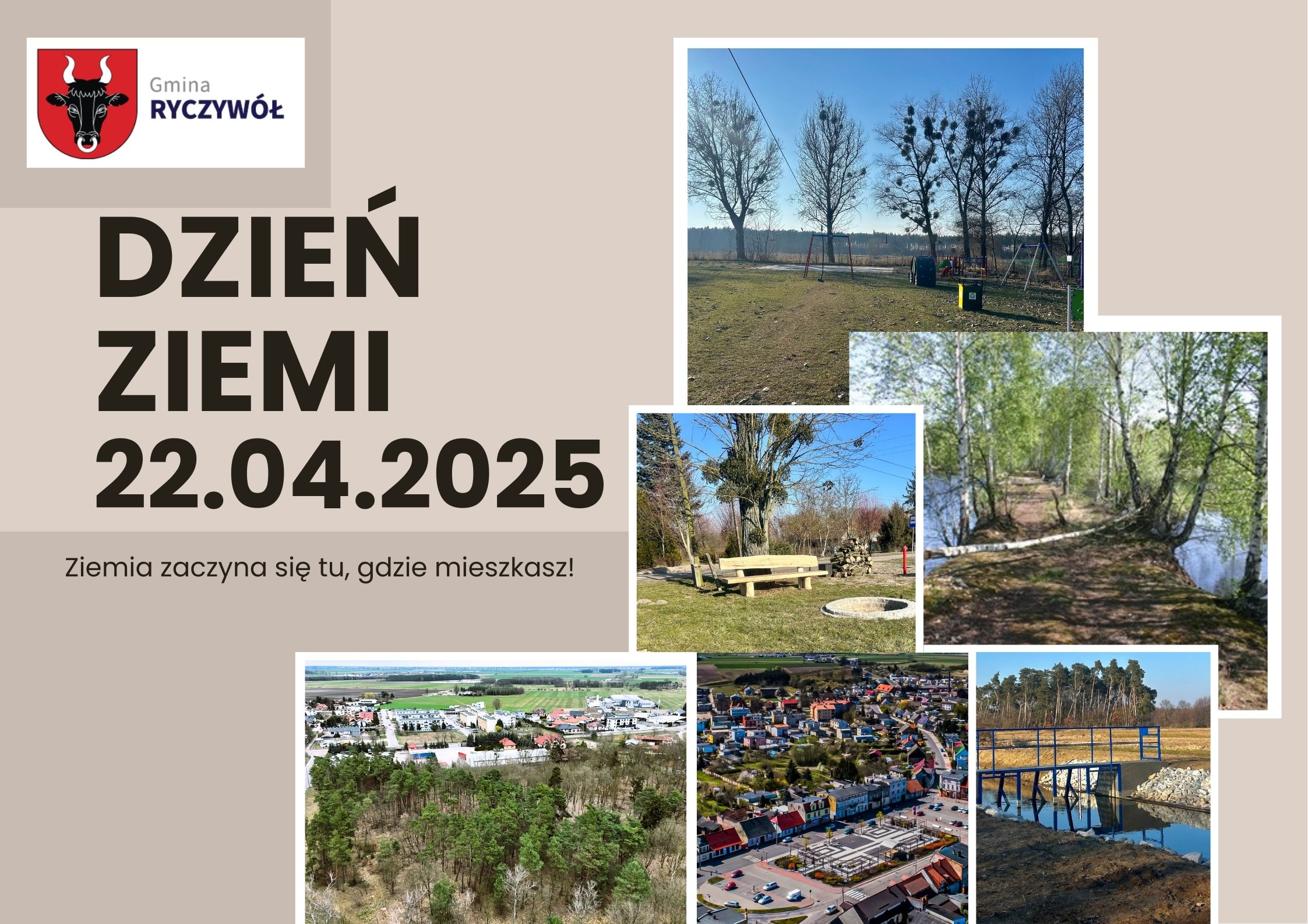 Plakat promujący Dzień Ziemi