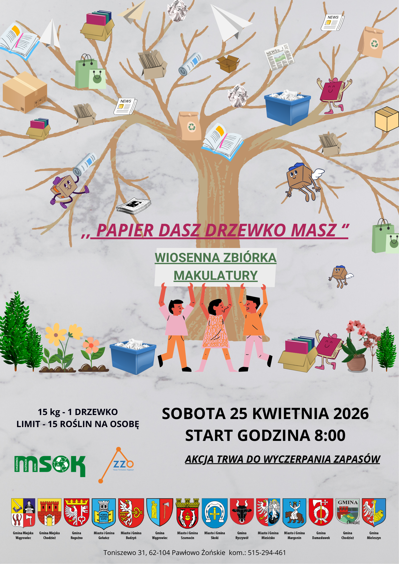 &bdquo;Papier dasz &ndash; drzewko masz!&rdquo; &ndash; wiosenna zbi&oacute;rka makulatury