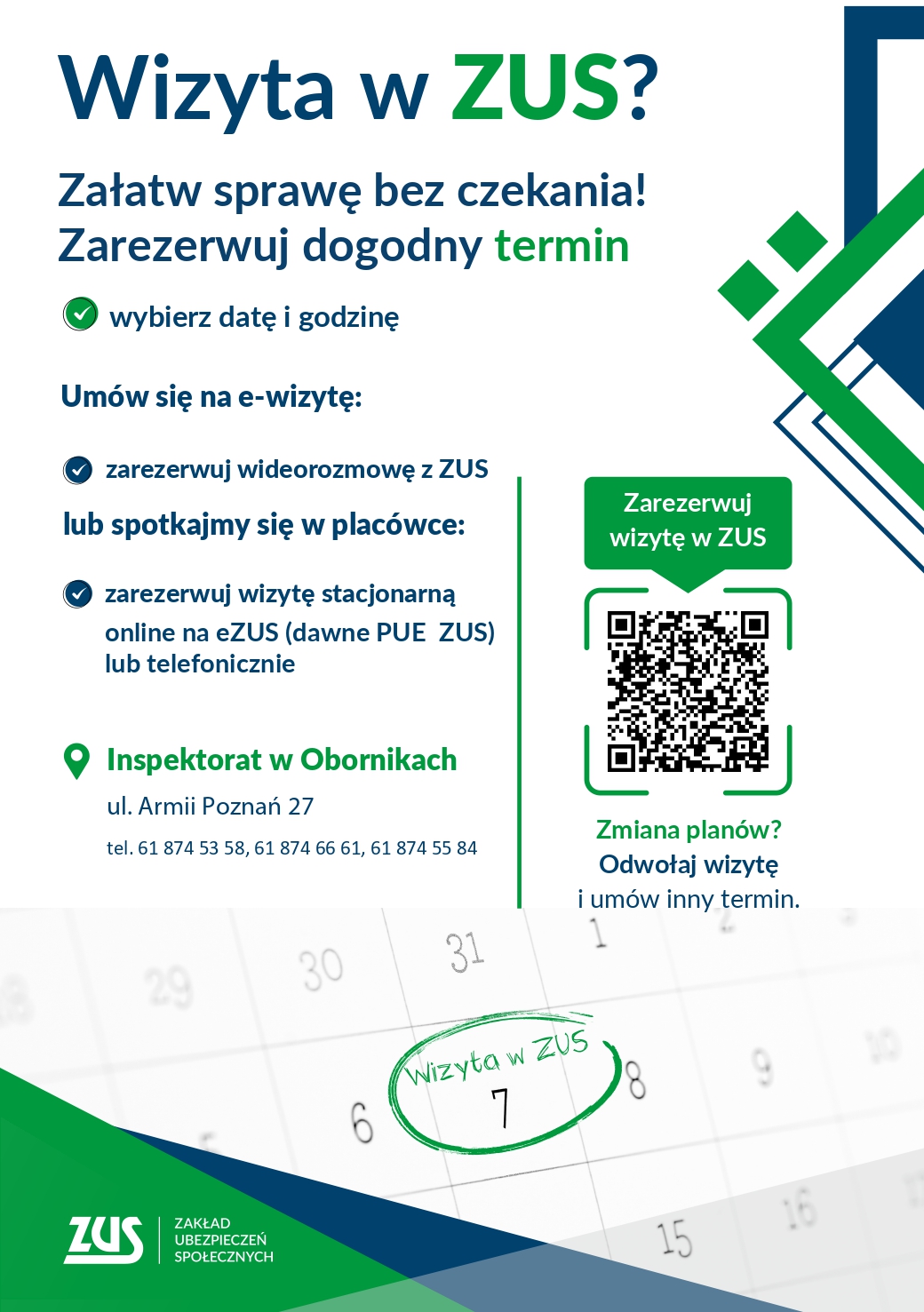 Zarezerwuj wizytę w&nbsp;ZUS &ndash; bez kolejek i&nbsp;bez czekania