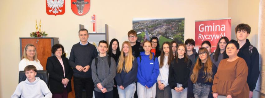 Kolejna lekcja WOS w&nbsp;Urzędzie Gminy Ryczyw&oacute;ł