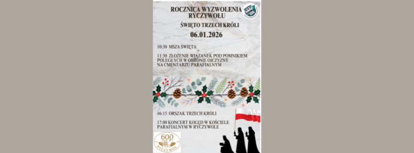 Ryczyw&oacute;ł rozpoczyna świętowanie 600-lecia &ndash; zapraszamy na&nbsp;jutrzejsze uroczystości