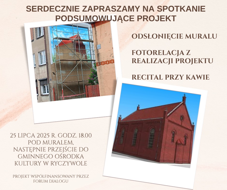Plakat zaproaszający na&nbsp;spotkanie informacyjne 