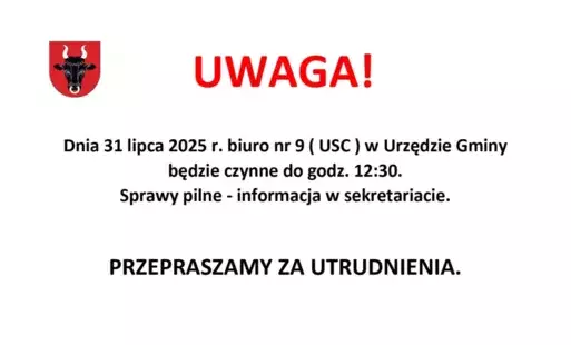 WAŻNA INFORMACJA!