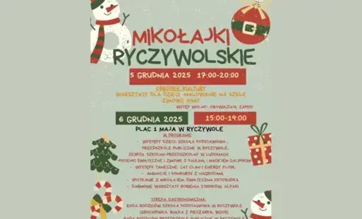 Zapraszamy na Mikołajki Ryczywolskie 2025!