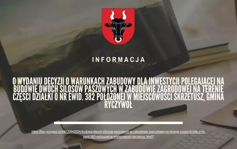 Informacja o wydaniu decyzji o warunkach zabudowy