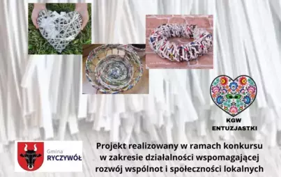 Zdjęcie do Radość tworzenia rękodzieła &ndash; &bdquo;wiklina papierowa&rdquo;