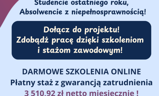 Zdjęcie do Rekrutacja do projektu &bdquo;Dyplom i co dalej? Absolwenci z niepełnosprawnościami na rynku pracy&rdquo;