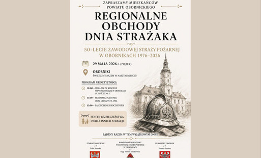 Zapraszamy na Regionalne Obchody Dnia Strażaka