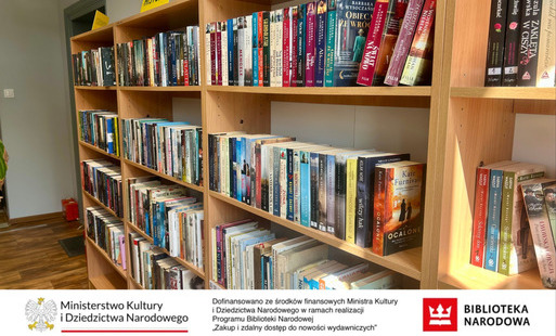 Biblioteka Publiczna w Ryczywole z dofinansowaniem na zakup nowości wydawniczych