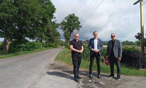 Budowa chodnika Ludomki–Lipa – przekazano plac budowy