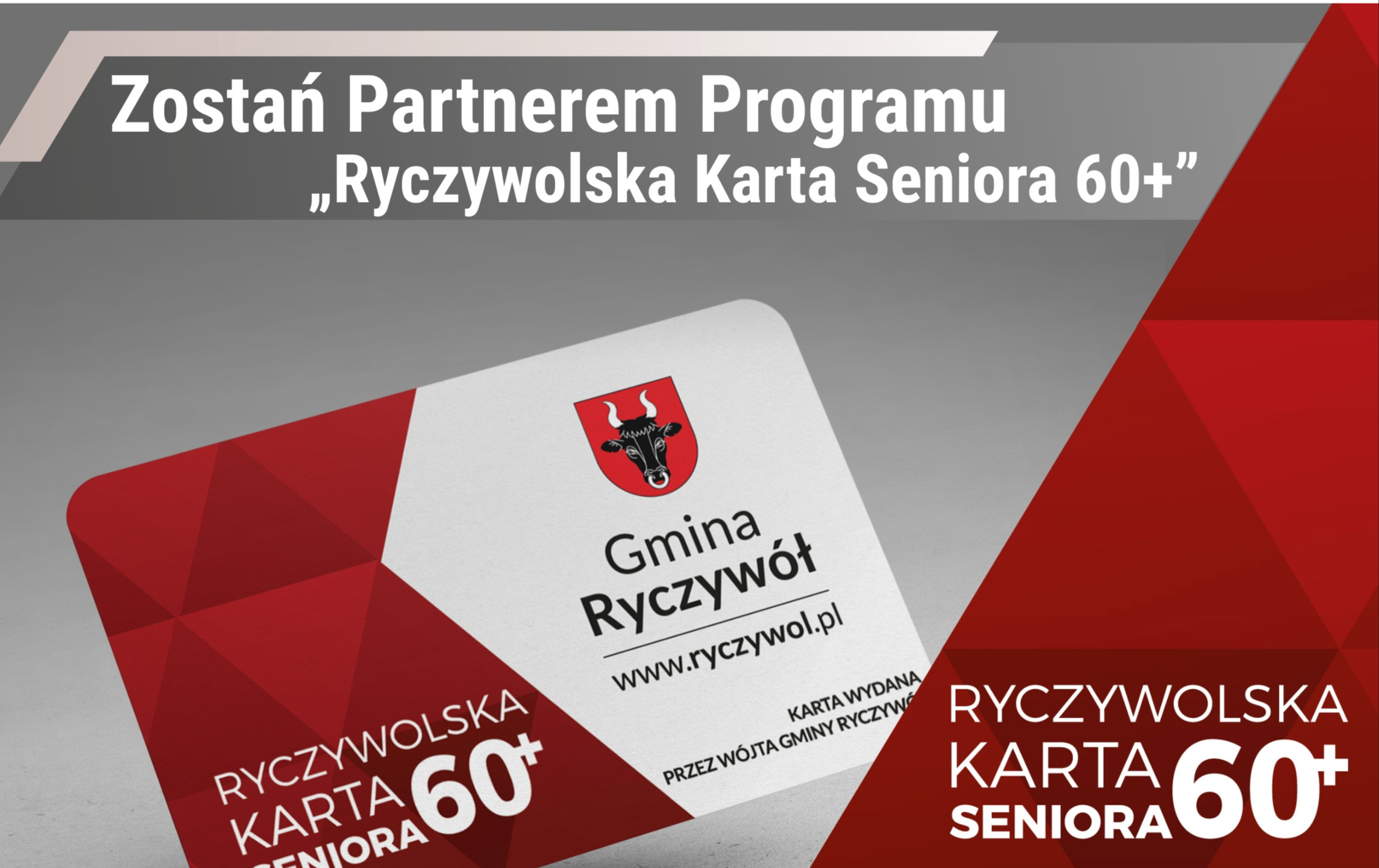 Zostań Partnerem Programu „Ryczywolska Karta Seniora 60+”
