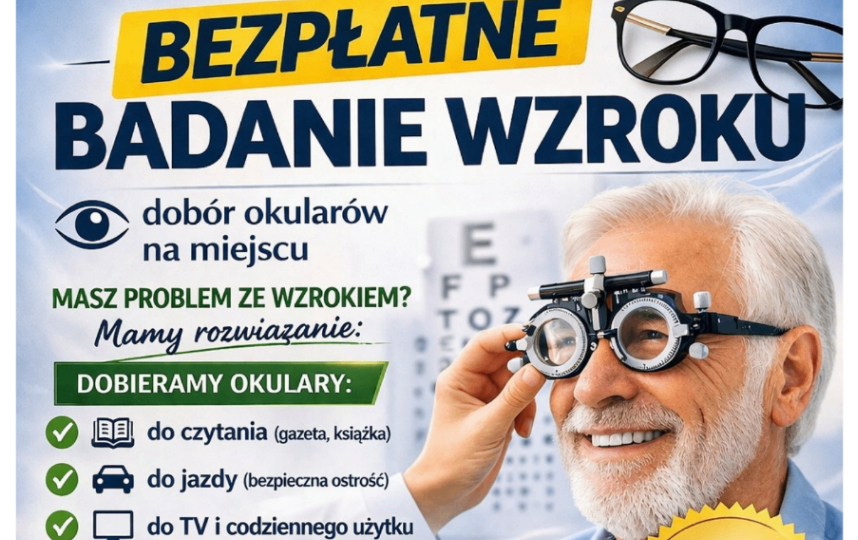 BEZPŁATNE BADANIE WZROKU W RYCZYWOLE
